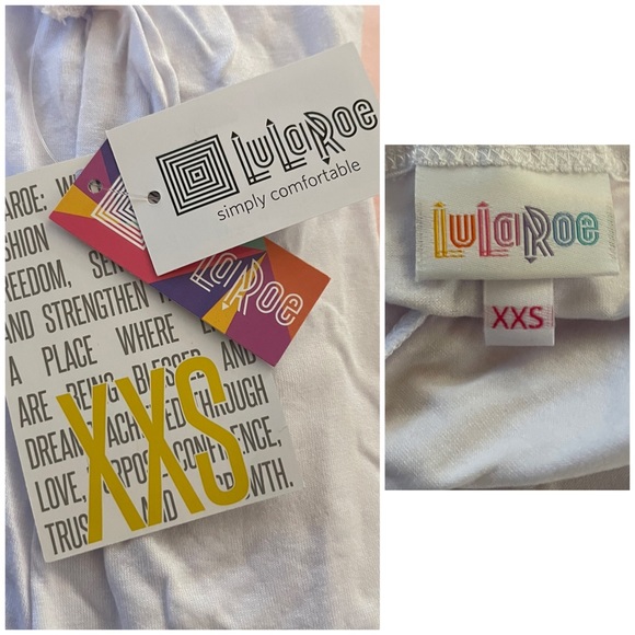 NWT LuLaRoe Solid White Tank top - Picture 4 of 5